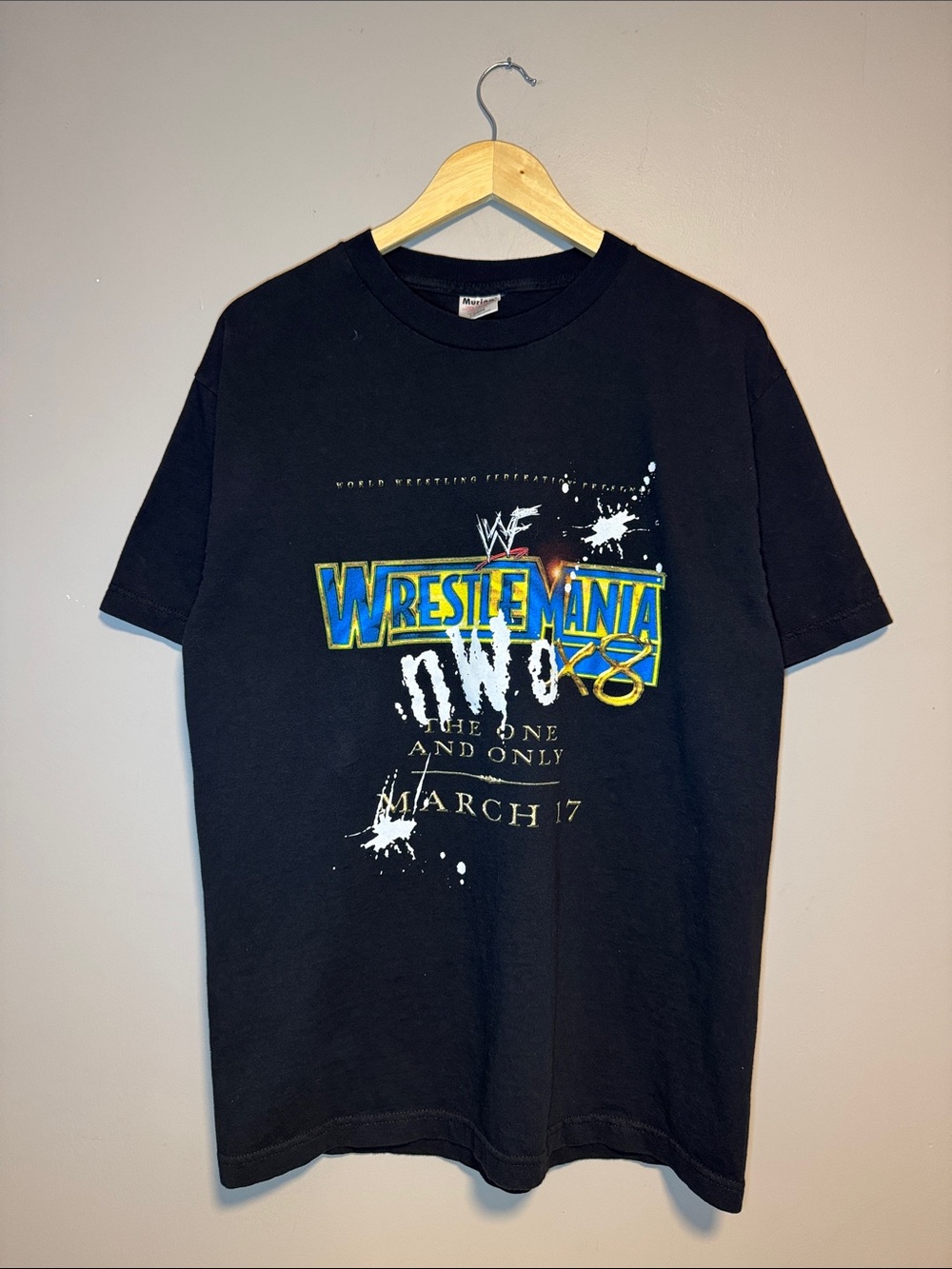 Vintage Wrestlemania NWO x8 2002 WWF T-Shirt / Large